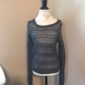 black and silver sparkle sweater